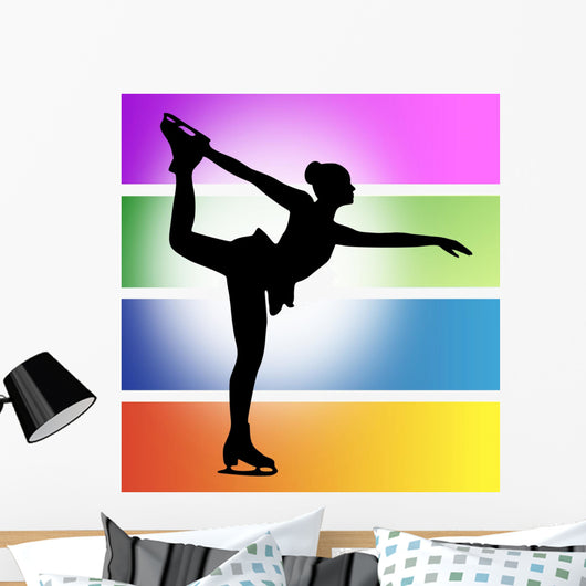 Figure Skater Wall Mural