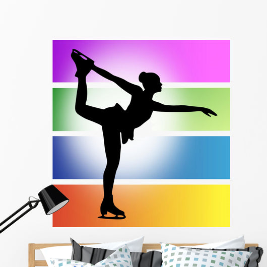 Figure Skater Wall Mural
