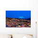 Panorama of night La Paz, Bolivia Wall Mural