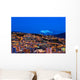 Panorama of night La Paz, Bolivia Wall Mural