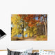 Fall Scene with Dog Wall Decal