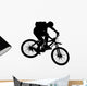 Vector Jump With a Mountain Bike Wall Decal