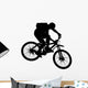 Vector Jump With a Mountain Bike Wall Decal
