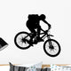Vector Jump With a Mountain Bike Wall Decal