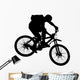 Vector Jump With a Mountain Bike Wall Decal