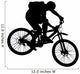 Vector Jump With a Mountain Bike Wall Decal