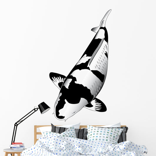 Black Koi Wall Decal