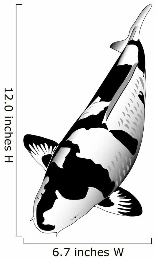 Black Koi Wall Decal