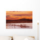 Flamingo Beach Sunset Wall Decal