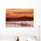Flamingo Beach Sunset Wall Decal