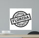 Florida Rubber Stamp Grunge Wall Decal Design 3