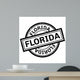 Florida Rubber Stamp Grunge Wall Decal Design 3
