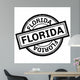 Florida Rubber Stamp Grunge Wall Decal Design 3