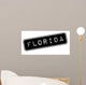 Florida Rubber Stamp Grunge Wall Decal Design 2