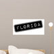 Florida Rubber Stamp Grunge Wall Decal Design 2