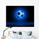 Soccerball with grass horizon line Wall Mural