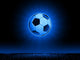 Soccerball with grass horizon line Wall Mural