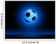 Soccerball with grass horizon line Wall Mural