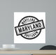 Maryland Rubber Stamp Grunge Wall Decal Design 2