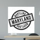 Maryland Rubber Stamp Grunge Wall Decal Design 2