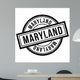 Maryland Rubber Stamp Grunge Wall Decal Design 2