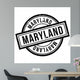 Maryland Rubber Stamp Grunge Wall Decal Design 2