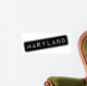 Maryland Rubber Stamp Grunge Wall Decal Design 1