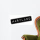 Maryland Rubber Stamp Grunge Wall Decal Design 1