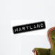 Maryland Rubber Stamp Grunge Wall Decal Design 1