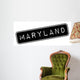 Maryland Rubber Stamp Grunge Wall Decal Design 1