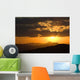 Hot Sunset Silhouettes Hills Wall Decal