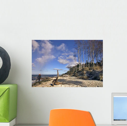 Walk Beach Wall Decal