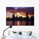 River Thames and Houses Wall Decal