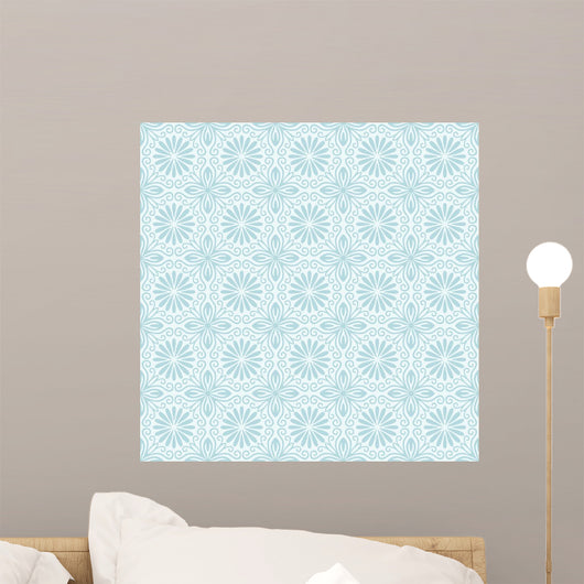 Seamless Floral Pattern Wall Mural