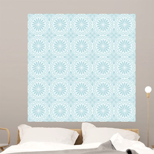 Seamless Floral Pattern Wall Mural