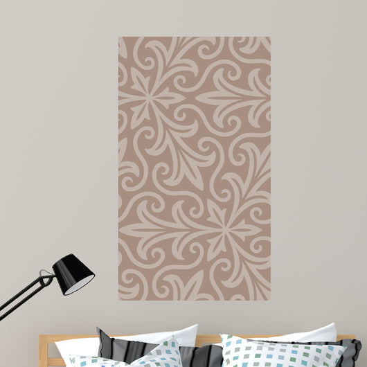 Seamless Floral Web Background Wall Mural