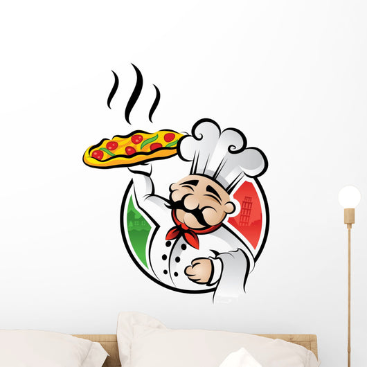 Pizza Chef Wall Decal