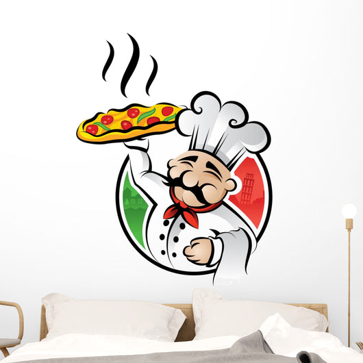 Pizza Chef Wall Decal