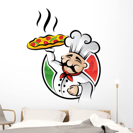 Pizza Chef Wall Decal