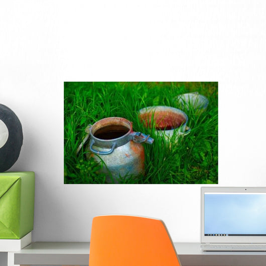 Old Time Milk Jug Wall Decal