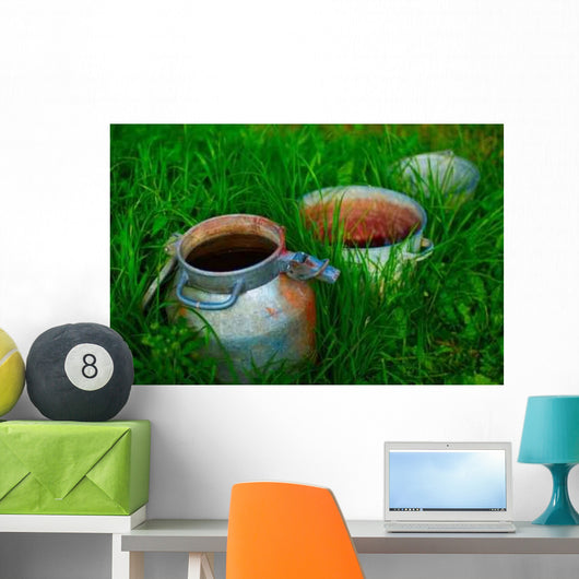 Old Time Milk Jug Wall Decal
