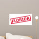Florida Rubber Stamp Grunge Wall Decal Design 1