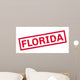 Florida Rubber Stamp Grunge Wall Decal Design 1