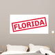Florida Rubber Stamp Grunge Wall Decal Design 1