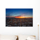 Salt Lake City Skyline in Evening Wall Decal