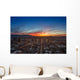 Salt Lake City Skyline in Evening Wall Decal