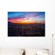 Salt Lake City Skyline at Sunset Wall Decal