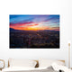 Salt Lake City Skyline at Sunset Wall Decal