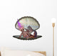Open Clam Shell Mermaid Wall Decal