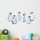 Six Baby Emperor Penguins Wall Decal Sticker Set